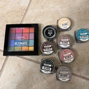 NYX Ultimate Shadow Palette and L’Oréal infallible eye shadows